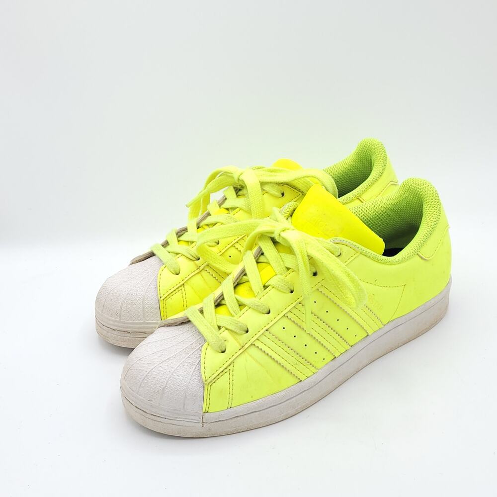 Adidas Superstar Semi Frozen Yellow Neon men's size 5